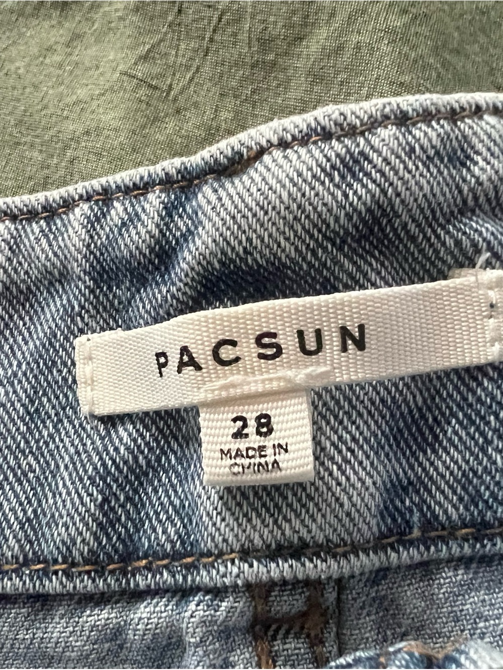 PacSun Light Blue Denim Mini Skirt - Picture 3 of 4